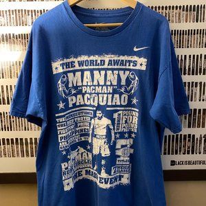Nike - vintage Manny Pacquiao 'World Awaits' Tee (2016) RARE